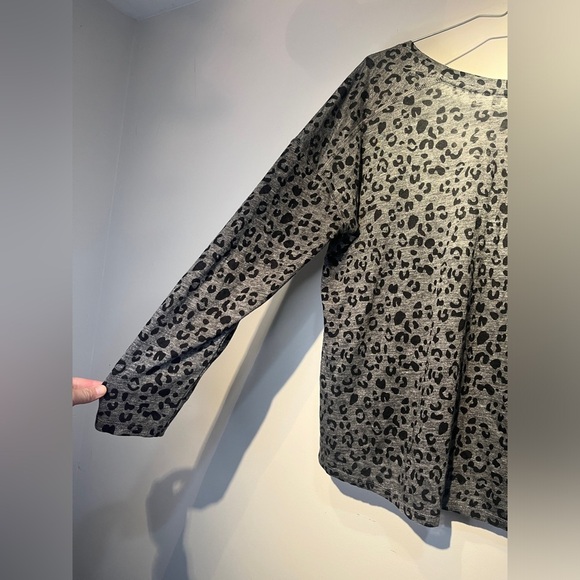 RAILS Sami Charcoal Leopard Print Linen Lyocell Sz Large - Picture 11 of 12